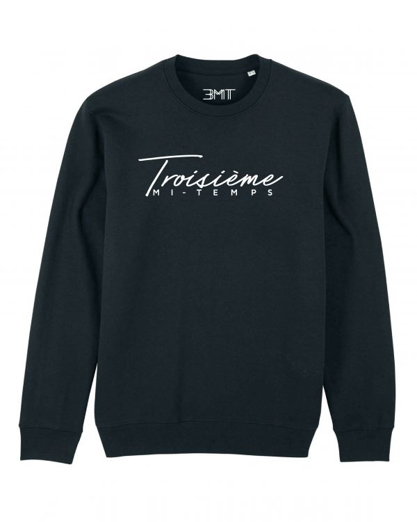 3MT troisieme-mi-temps-sweat-noir-blanc