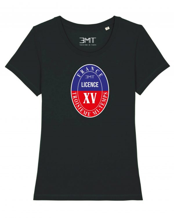 LICENCE XV FEMME NOIR RUGBY BALLON BLEU BLANC ROUGE 3MT TROISIEME MI TEMPS