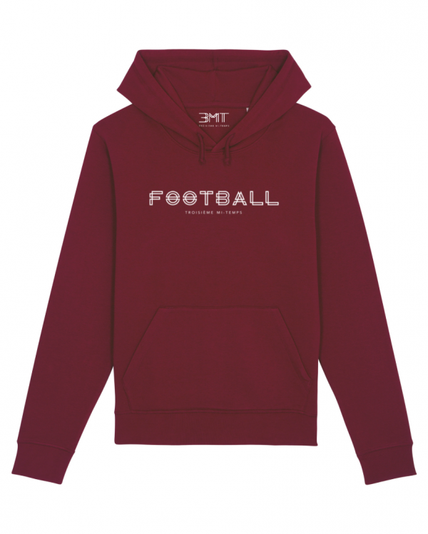 SWEAT CAPUCHE FOOTBALL 3MT TROISIEME MI TEMPS BORDEAUX