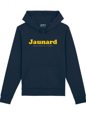 SWEAT CAPUCHE JAUNARD 3MT TROISIEME MI TEMPS BLEU MARINE