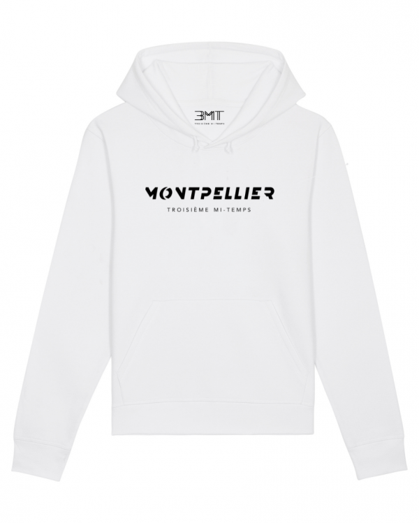 SWEAT CAPUCHE MONTPELLIER 3MT TROISIEME MI TEMPS BLANC