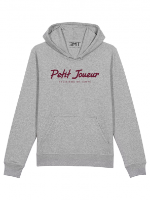 SWEAT CAPUCHE PETIT JOUEUR 3MT TROISIEME MI TEMPS GRIS