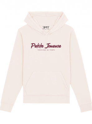 SWEAT CAPUCHE PETITE JOUEUSE 3MT TROISIEME MI TEMPS BLANC VINTAGE