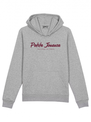 SWEAT CAPUCHE PETITE JOUEUSE 3MT TROISIEME MI TEMPS GRIS