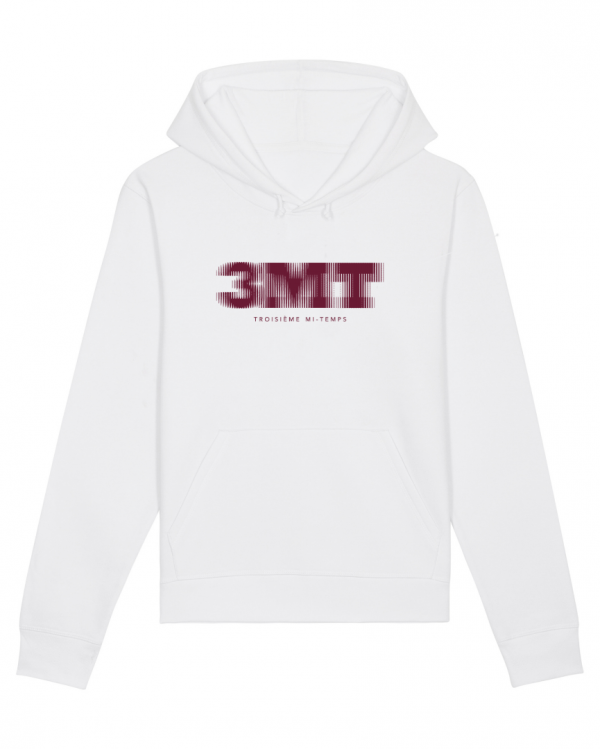 SWEAT CAPUCHE TROISIEME MI TEMPS 3MT BLANC BORDEAU