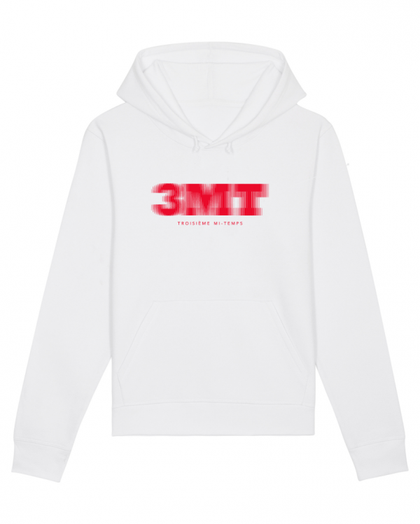 SWEAT CAPUCHE TROISIEME MI TEMPS 3MT BLANC ROUGE