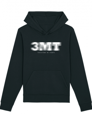 SWEAT CAPUCHE TROISIEME MI TEMPS 3MT NOIR BLANC