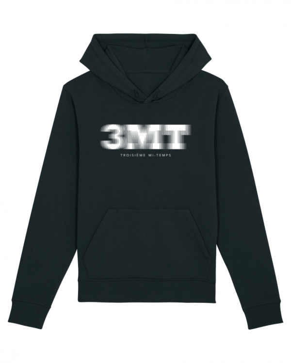 SWEAT CAPUCHE TROISIEME MI TEMPS 3MT NOIR BLANC