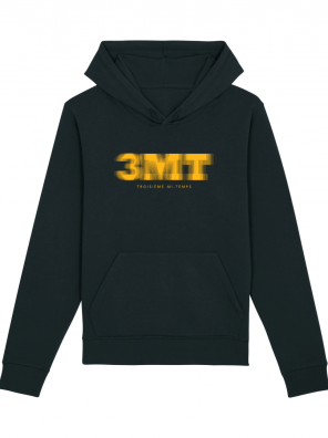 SWEAT CAPUCHE TROISIEME MI TEMPS 3MT NOIR JAUNE