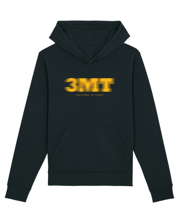 SWEAT CAPUCHE TROISIEME MI TEMPS 3MT NOIR JAUNE