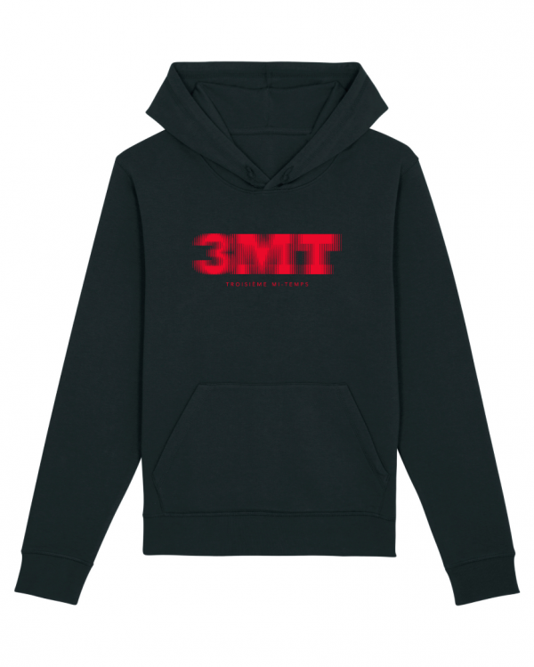 SWEAT CAPUCHE TROISIEME MI TEMPS 3MT NOIR ROUGE