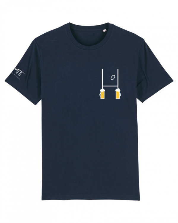 t-shirt bleu RUGBY BIERE 3mt troisieme mi-temps.