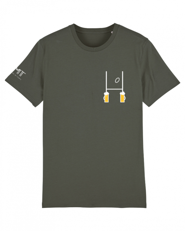 t-shirt khaki RUGBY BIERE 3mt troisieme mi-temps.