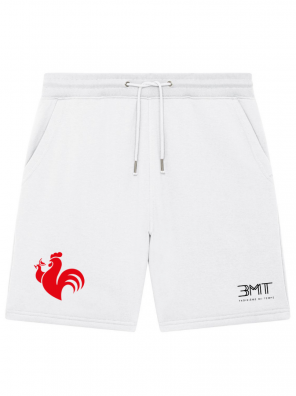 short blanc coq rouge 3mt troisieme mi temps