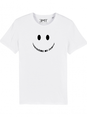 3MT troisieme mi temps tshirt smile blanc