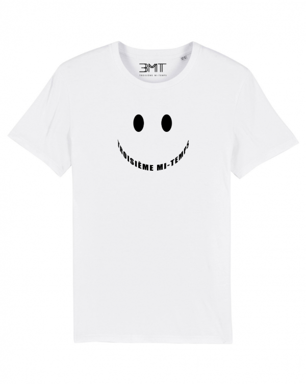 3MT troisieme mi temps tshirt smile blanc