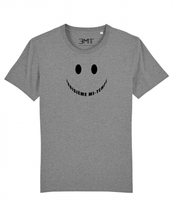 3MT troisieme mi temps tshirt smile gris