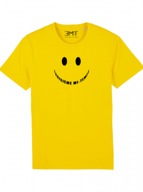 3MT troisieme mi temps tshirt smile jaune