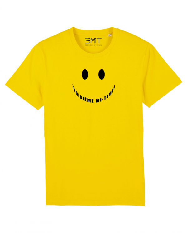 3MT troisieme mi temps tshirt smile jaune