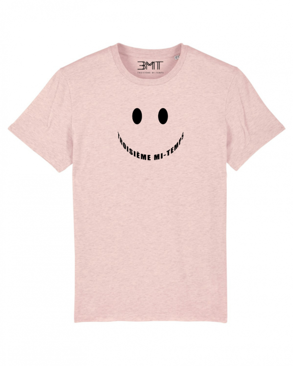 3MT troisieme mi temps tshirt smile rose chine