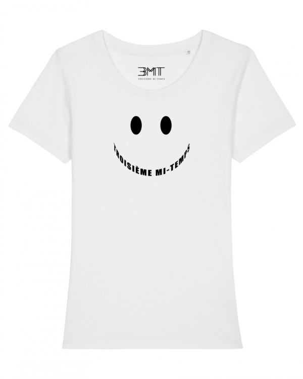 3mt troisieme mi temps tshirt femme smile blanc