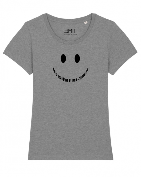 3mt troisieme mi temps tshirt femme smile gris