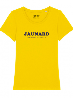 3mt Troisième Mi-Temps jaunard femme asm jaune bleu yellow army t-shirt clermont Auvergne rugby