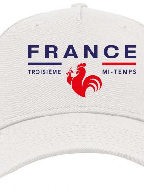 Casquette France Coq bleu blanc rouge 3mt troisieme mi temps