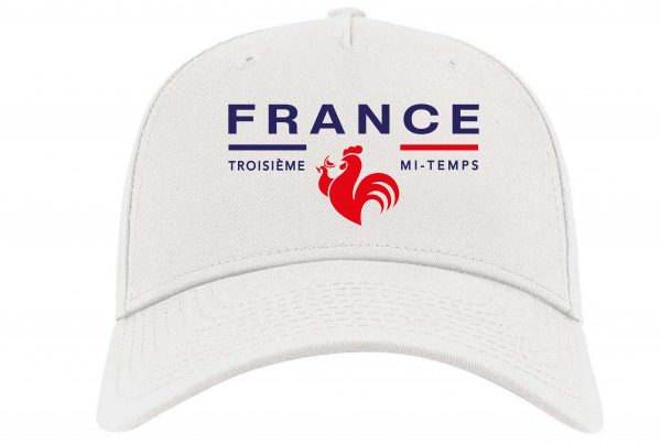 Casquette France Coq bleu blanc rouge 3mt troisieme mi temps