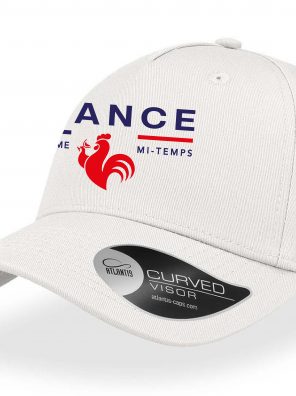 Casquette France Coq bleu blanc rouge 3mt troisieme mi temps coté