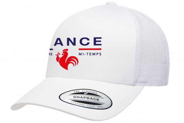 Casquette Trucker France Coq bleu blanc rouge 3mt troisieme mi temps coté