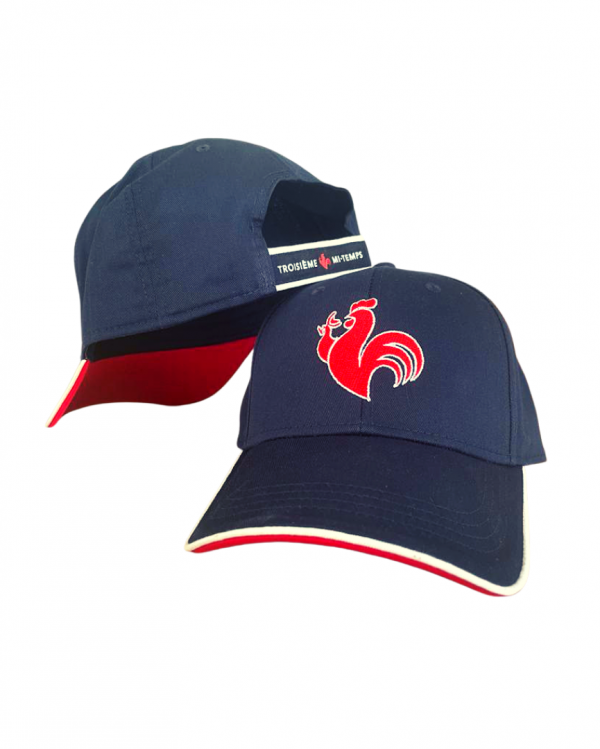 Casquette France Coq bleu blanc rouge 3mt troisieme mi temps baseball rugby 2