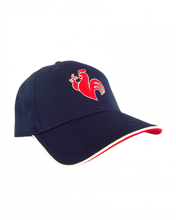 Casquette France Coq bleu blanc rouge 3mt troisieme mi temps baseball rugby