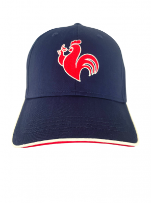 Casquette France Coq bleu blanc rouge 3mt troisieme mi temps baseball rugby face