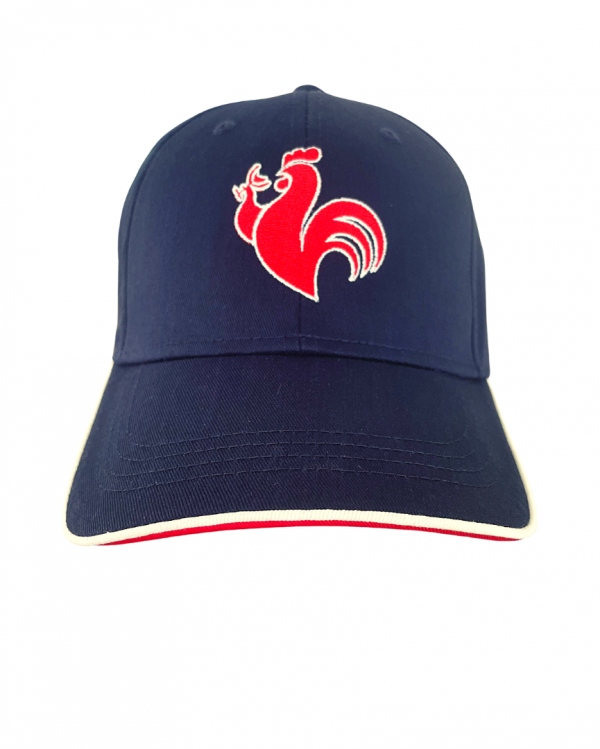 Casquette France Coq bleu blanc rouge 3mt troisieme mi temps baseball rugby face