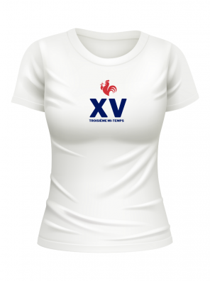 Le t-shirt de la TROISIÈME MI-TEMPS qu’il te faut pour supporter le XV de France pour le tournoi des Six Nations 2024.